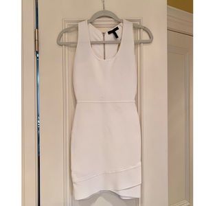 BCBG Maxazria white bodycon dress
